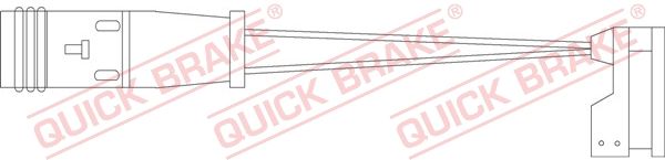 QUICK BRAKE Сигнализатор, износ тормозных колодок WS 0227 A